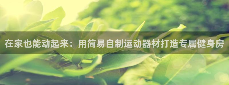 意昂体育3招商电话是多少：在家也能动起来：用简易自制